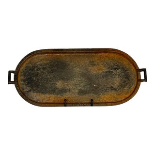 1900s Antique Mexican Cast Iron Tray For Sale