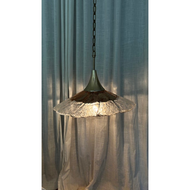 Ceiling Lamp with Double Shade by Lars Hellsten for Orrefors, Sweden, 1970s For Sale - Image 10 of 15