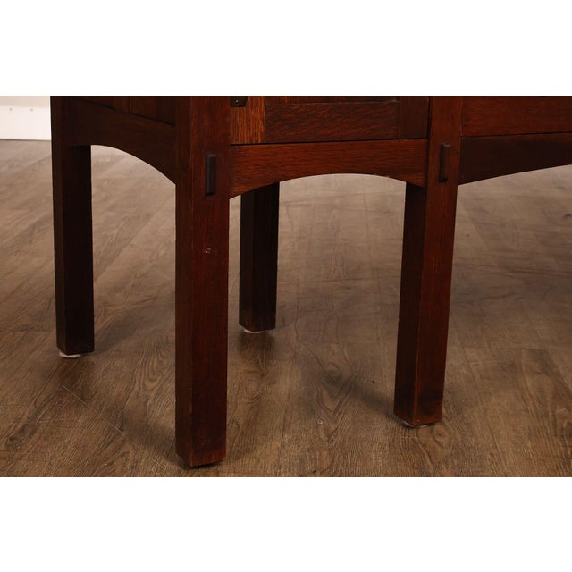 Limbert Antique Mission Style Oak Sideboard For Sale - Image 16 of 18