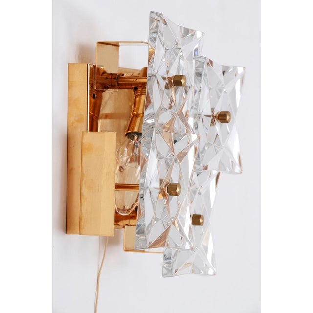 Gold Gold-Plated Wall Lamp from Kinkeldey, Germany, 1970s For Sale - Image 8 of 14