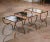 Metal Set of 3 Early 20th Century French Art Deco Gilt Iron Nesting Tables For Sale - Image 7 of 10