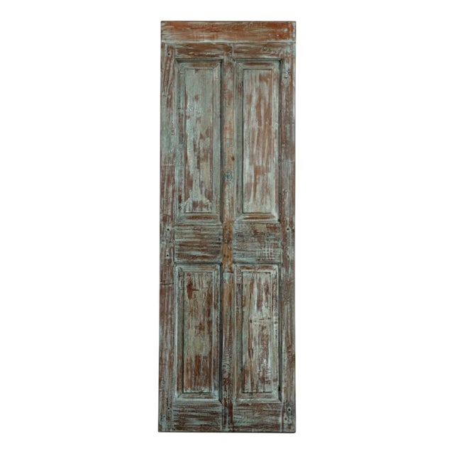 Elevate your interiors with this stunning antique carved door panel, hand-crafted with intricate floral motifs and...