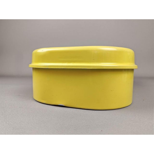 Modern Lunch Box in Tin by Nils Johan, Sweden, 1950s, in Good conditions. Designed 1950 to 1959 This piece has an...