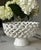 Vintage White Braided Ceramic Rope Pedestal Bowl / Fruit Bowl, Made in Spain For Sale - Image 9 of 18