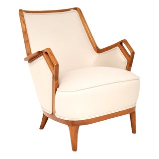 Vintage Swedish Elm Armchair, 1960s For Sale
