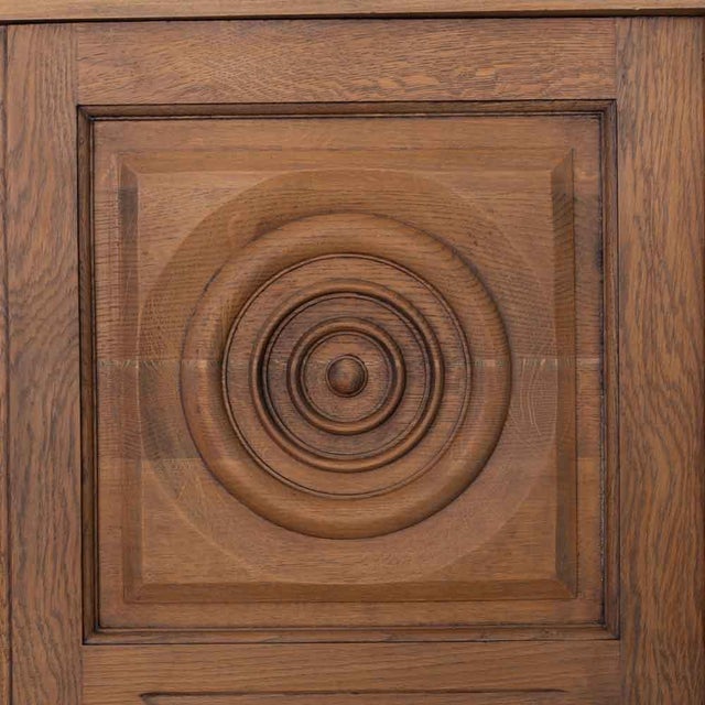 1940s French Carved Wood Cabinet by Charles Dudouyt, Attributed For Sale - Image 9 of 18