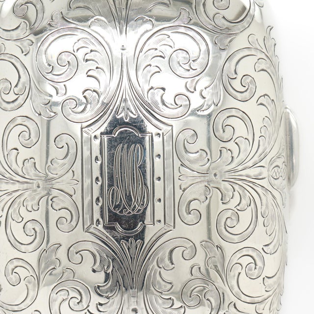 Antique Tiffany & Co. Sterling Silver Engraved & Monogrammed Soap Box For Sale - Image 14 of 17