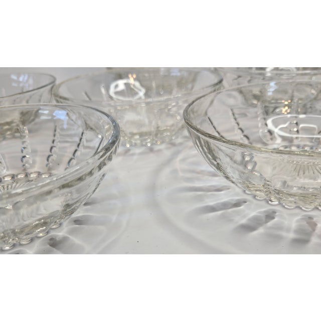 Hollywood Regency Vintage Coastal Starburst Dessert Bowls- Set of Eight For Sale - Image 3 of 14