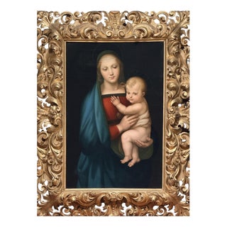 Italian School after Raphael Raffaello Sanzio, The Grand Duke Madonna, 18th Century, Oil on Canvas For Sale