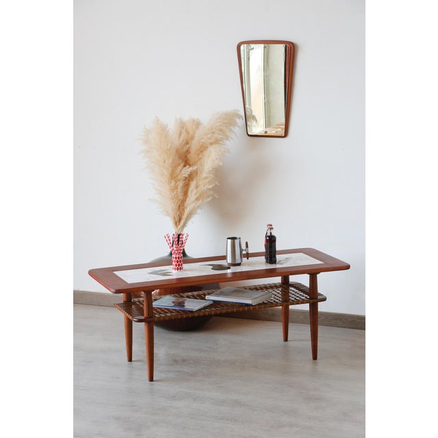 Vintage Teak and Ceramic Coffee Table from Gemina Møbler, 1960s For Sale - Image 9 of 15