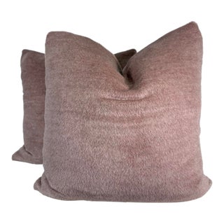 Holly Huny "Royal Alpaca" in Violet Dusk 22" Pillows-a Pair For Sale