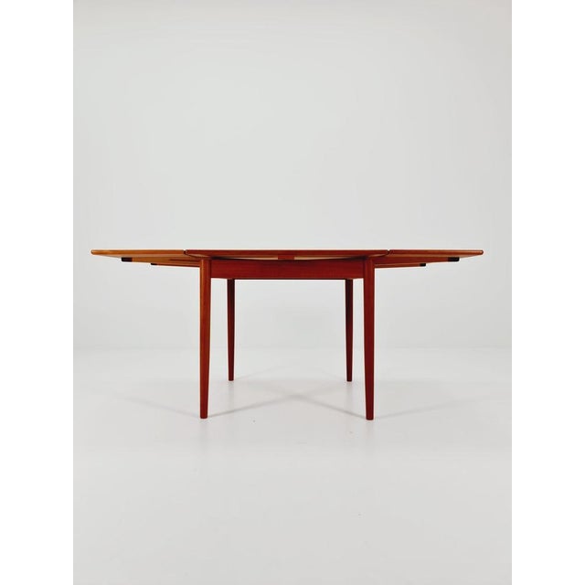 Danish Rectangular Teak Table with Two Extension Leaves, 1960s For Sale - Image 9 of 11