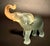 Elegant mid-century elephant sculpture by Daum, expertly crafted in pâte de verre—a glass paste casting technique...