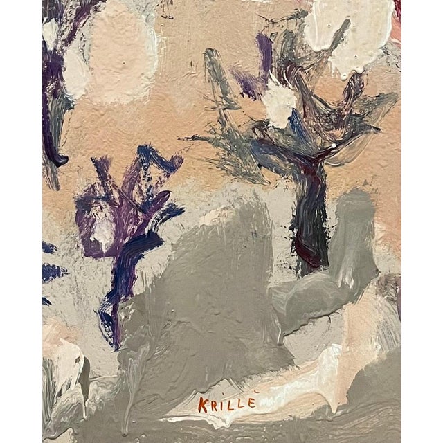 Jean Krillé’s paintings are known for their expressive use of color and dynamic, abstract forms, blending realism with...