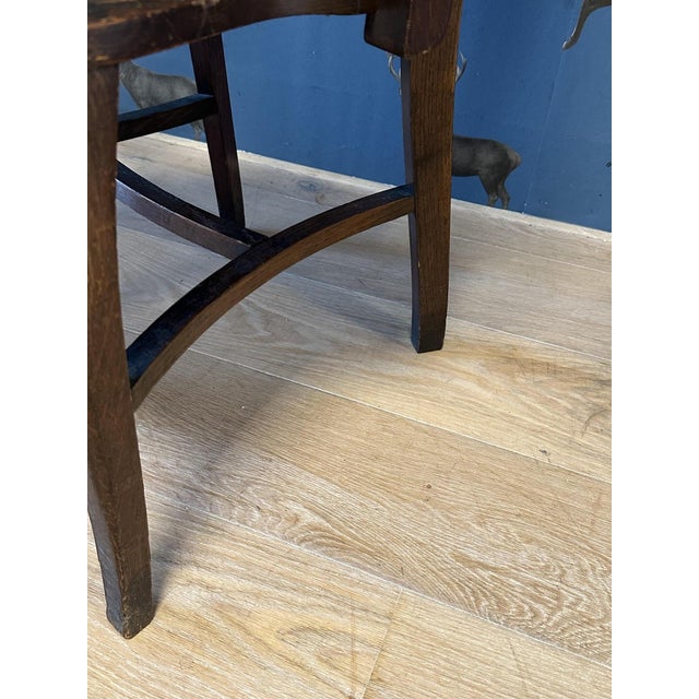 Antique Oak Desk Chair, 1890s For Sale - Image 6 of 7