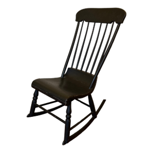 Antique Black Rocking Chair