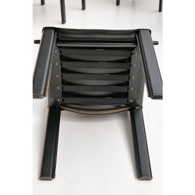 Armchairs by Carlo Bartoli for Matteo Grassi, 1980s, Set of 4 For Sale - Image 13 of 14