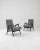1960s 1960s Czech Grey Upholstered Armchairs, A Pair For Sale - Image 5 of 12