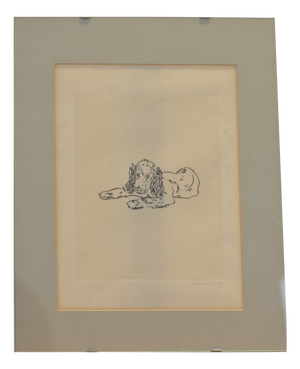 Cocker Spaniel, Etching by Renee Sintenis, 1950s