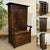 Entryway furniture, Breton wardrobe in oak and chestnut 19th century - W=1m12 H=1m89 D=74cm.