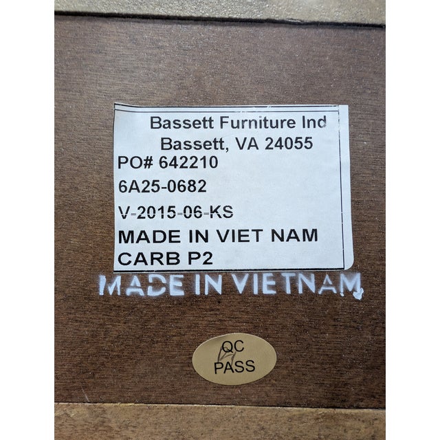 Bassett Furniture Bassett Rustic Wood Four-Tier Display Bookcase For Sale - Image 4 of 4