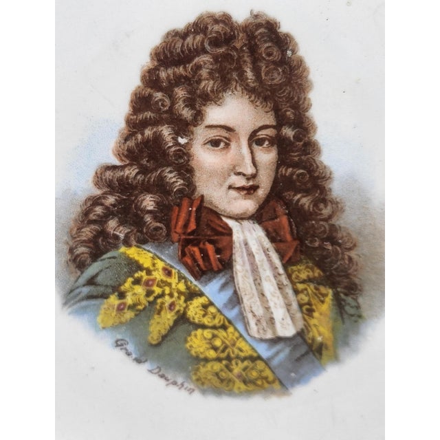 Saint Amand Earthenware Plates King Queens Favorites of France, Set of 12 For Sale - Image 11 of 15