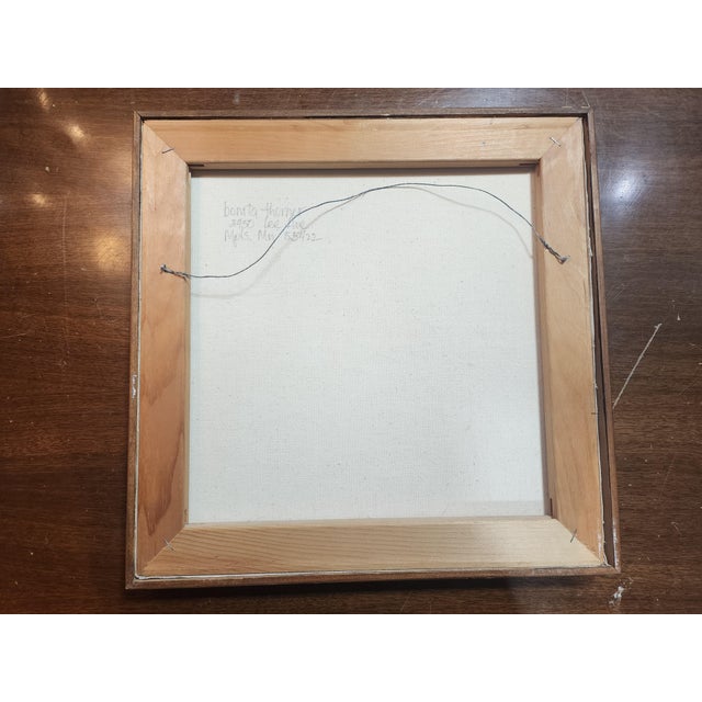 Mid Century Modern Artist Bonita Thurman Original Oil. For Sale - Image 4 of 5