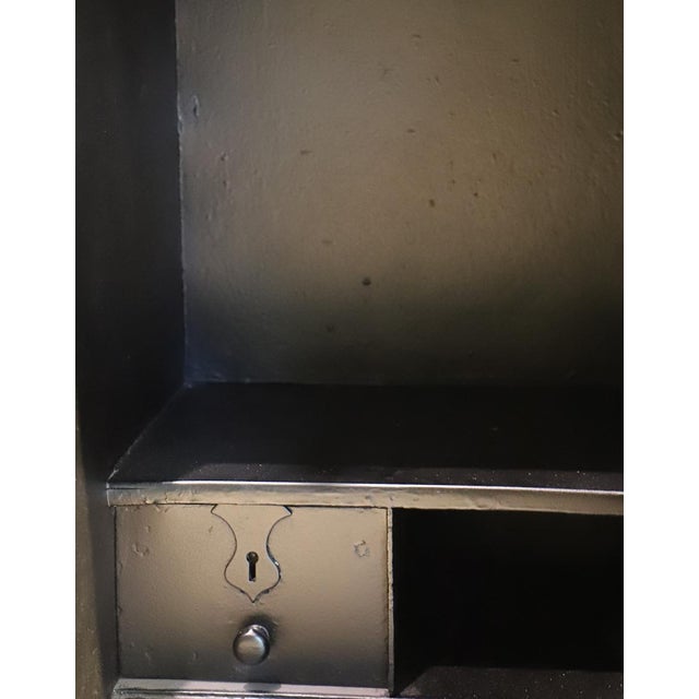 Vintage Milners & Patent safe from the early 19th century, restored and repainted in fluorescent orange. Black embossed...