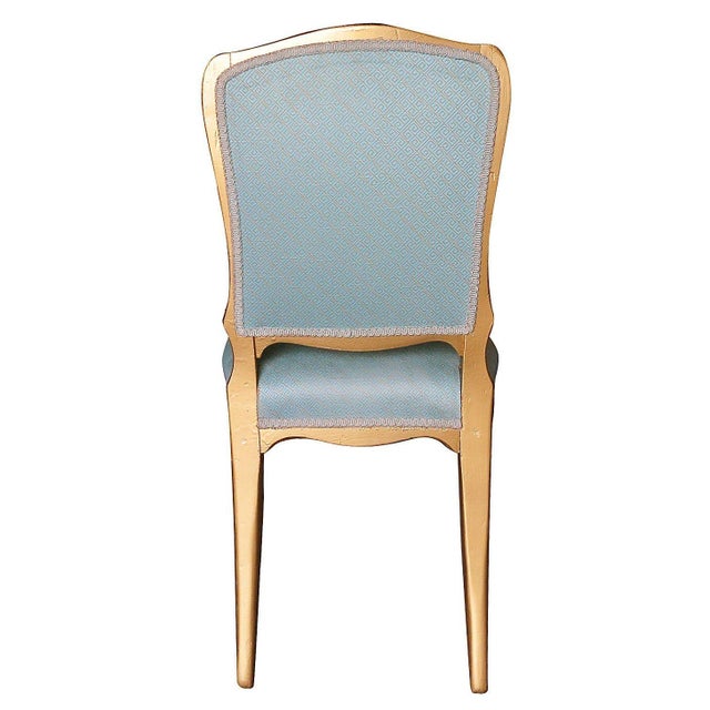 1950 Louis XVI-Style Hollywood Regency Gold Giltwood Dining Chairs, Set of 24 For Sale In Los Angeles - Image 6 of 7