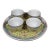 Vintage Jingdezhen Mun Shou Longevity Tea Serving Set With Tray and 4 Cups For Sale