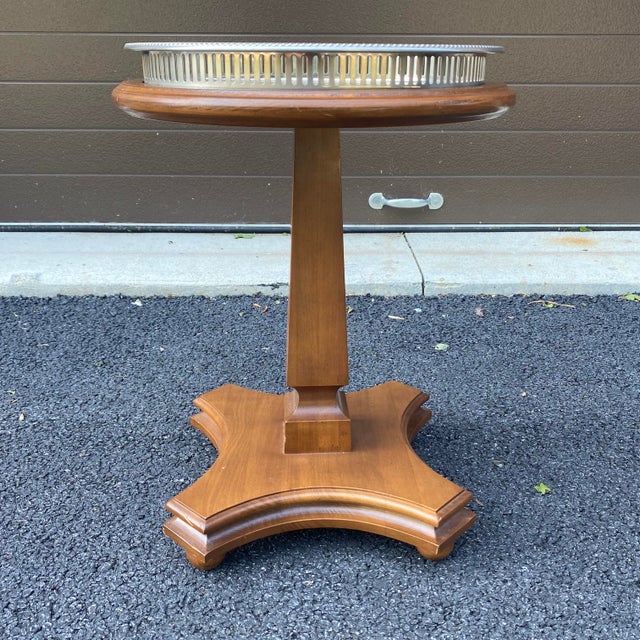 Vintage Chairside Drink Table Chairish