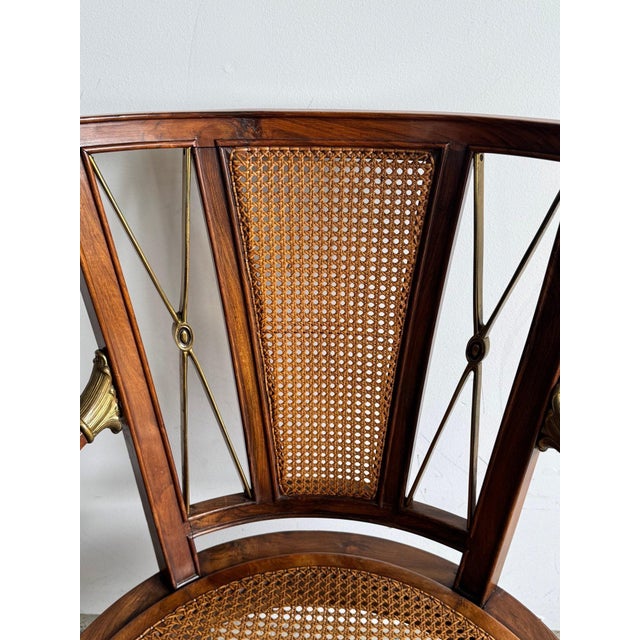 Early 20th Century Neoclassical Mahogany Armchairs—A Pair For Sale - Image 4 of 6
