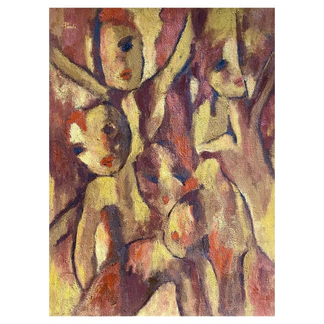 Gilbert Pauli, The Revolt of the Innocents, Oil on Canvas, 2000 For Sale