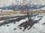 Winter Landscape Oil Painting Original Art Ukrainian Artist Sokolovsky G. 1960s For Sale