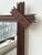 Brown Antique Elongated Cross-Hatch Mirror, Circa Early 20th Century For Sale - Image 8 of 18