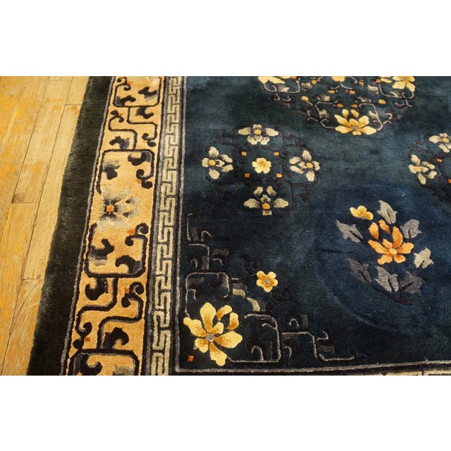 1980s Vintage Chinese Silk Rug For Sale - Image 5 of 12