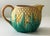Majolica Antique 19th C Majolica Pineapple Pattern Creamer & Sugar C1880s. For Sale - Image 4 of 12