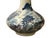 4.5" Chinese Blue White Scenery Flower Graphic Small Porcelain Art Vase For Sale - Image 9 of 12