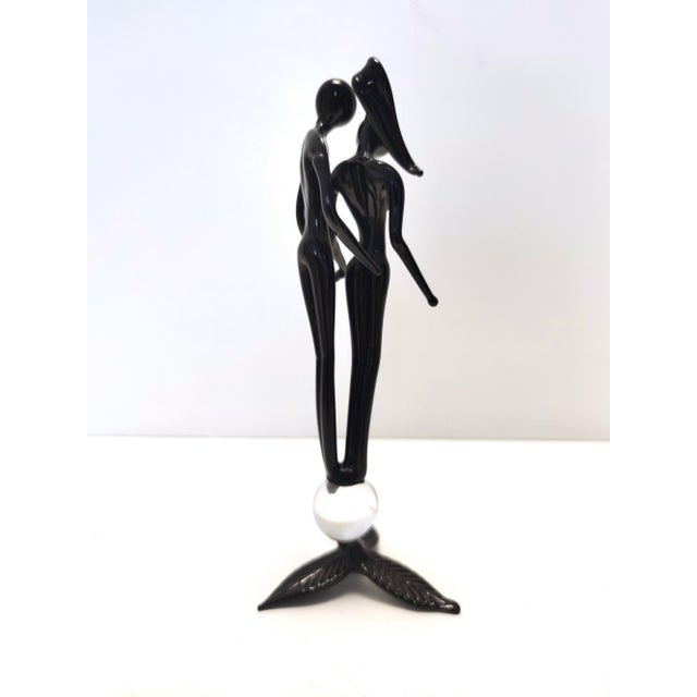 Postmodern Black Murano Glass Decoration, Italy, 1990s For Sale - Image 7 of 13