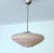 Art Deco pendant light with pink stepped glass shade , chrome suspension Very good condition, fully rewired with ground...