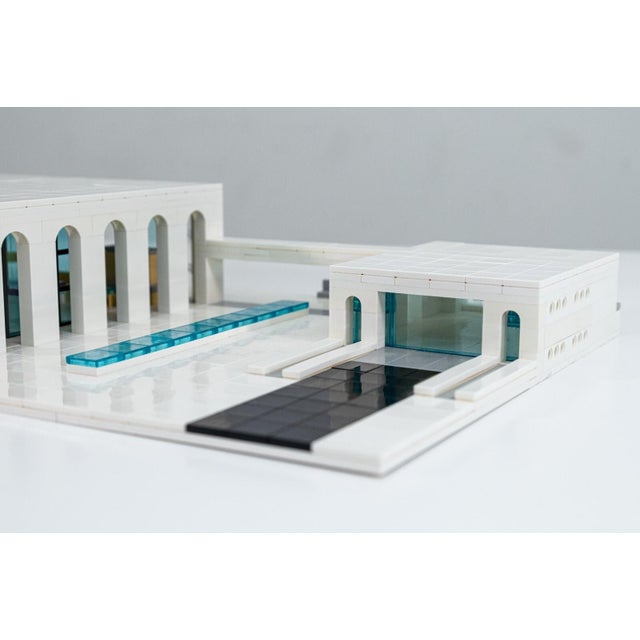 Custom Made Neo Formalist Yamasake Philip Johnson House Replica Lego Model For Sale - Image 4 of 5