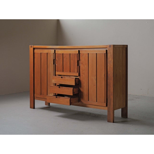 Large Elm Sideboard, France, 1980s For Sale - Image 12 of 17