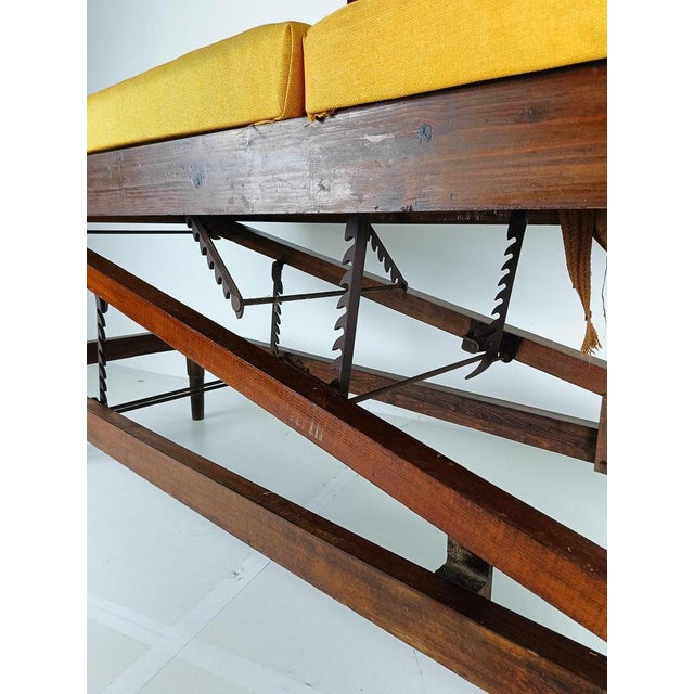 Wood Antique English Militairy Hospital Bed For Sale - Image 7 of 18
