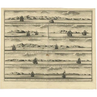 Valentijn, Various Coastal Views of New Ireland, 1726, Print For Sale