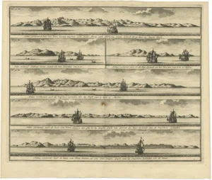 Valentijn, Various Coastal Views of New Ireland, 1726, Print