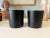Mid-Century Modern Vintage Mid Century Modern Ceramic Matte Black Architectural Studio Haeger California Pottery Planters - Set of 2 For Sale - Image 3 of 6
