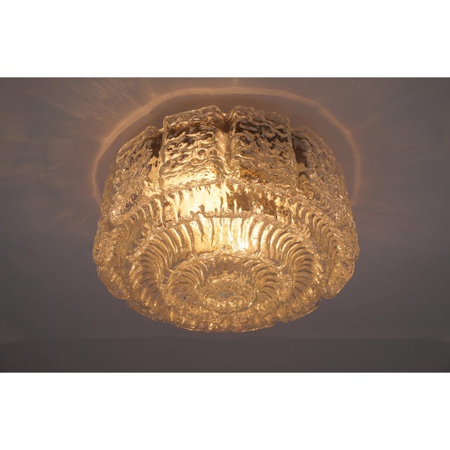 Metal Large Bubble Tiered Glass Wall Lamp / Flush Mount by Limburg, Germany, 1960s For Sale - Image 7 of 15
