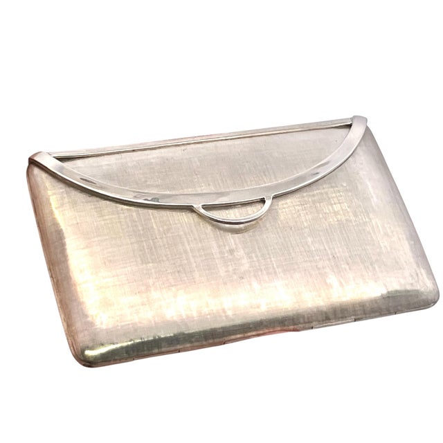 Late 20th Century Tiffany & Co Estate Rare Compact Mirror Sterling Silver 86 Grams For Sale - Image 16 of 18