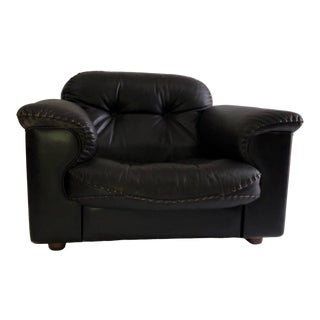 Late 20th Century Vintage Desede Leather Club Chairs - a Pair For Sale