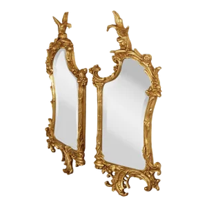 George III Style Pair Of Giltwood Wall Mirrors